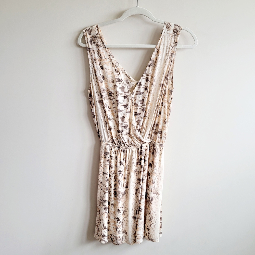 L*Space Animal Print Cut Out Back Mini Dress